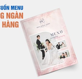 In menu bằng nhựa