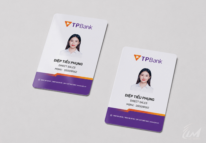 thẻ nhân viên ngân hàng TP bank