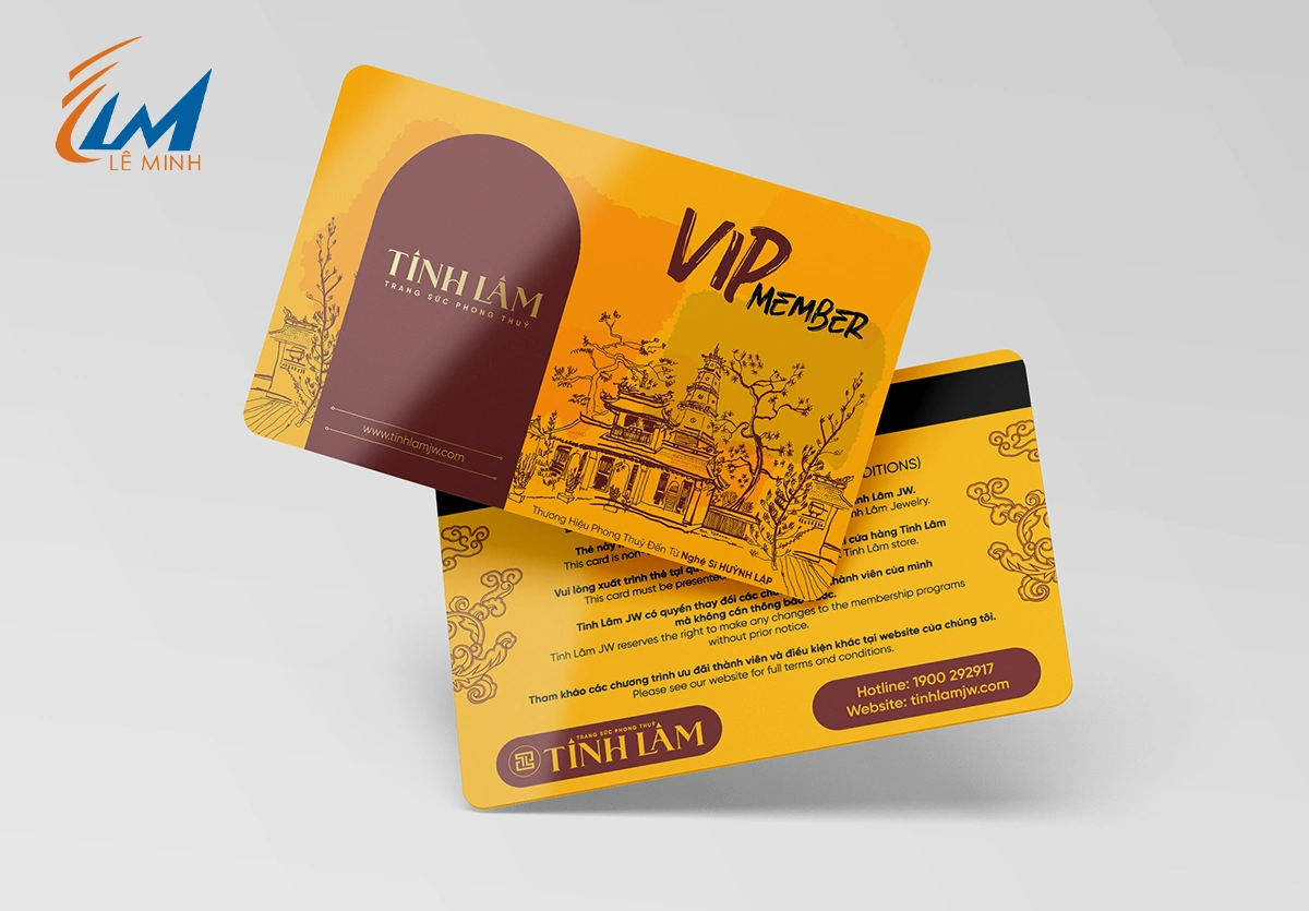 In thẻ VIP chất liệu nhựa pvc